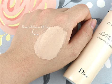 dior airflash ivory 100|Dior Ivory 100 Diorskin Airflash Spray Review & Swatches.